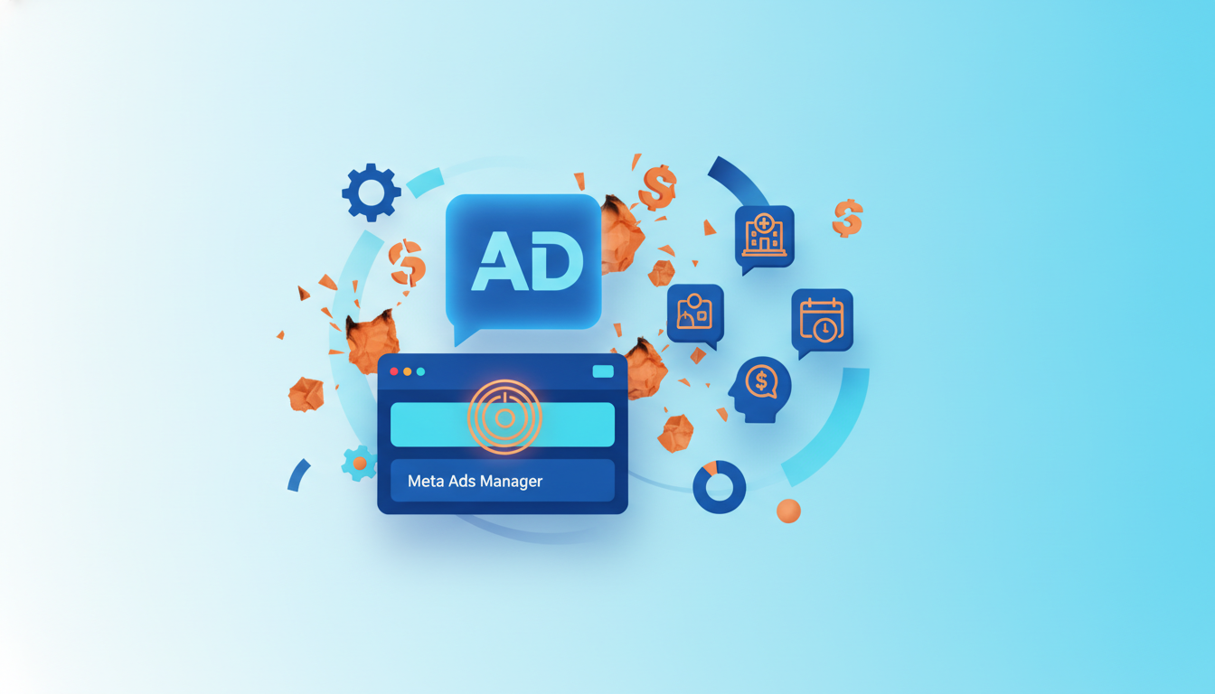 Tráfego pago Meta Ads pra clínicas: erros que queimam orçamento
