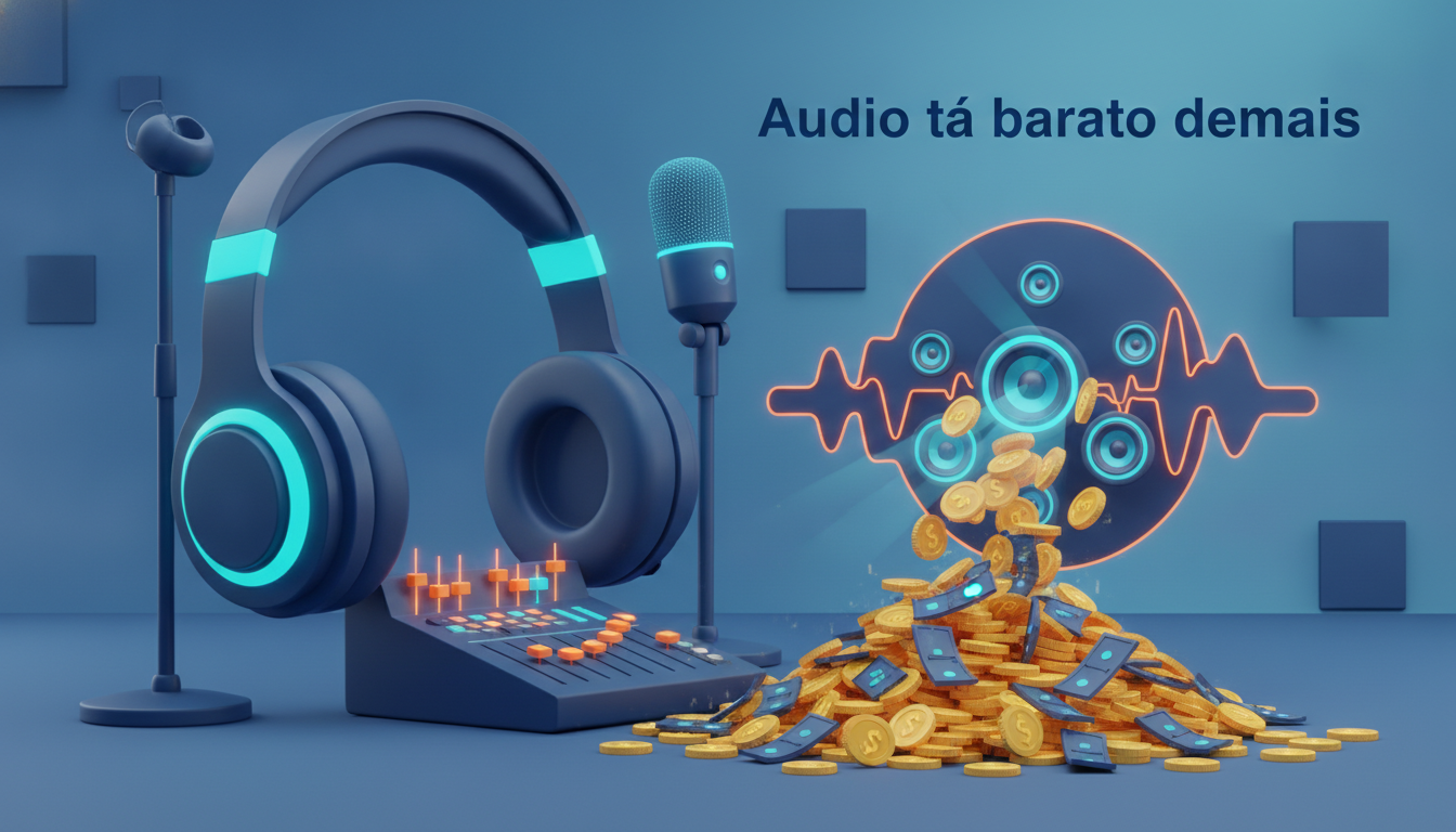 Audio ta barato demais: entenda o que isso significa para voce